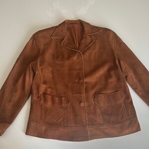 Vintage Weatherbrook suede Women's Brown Leather Jacket